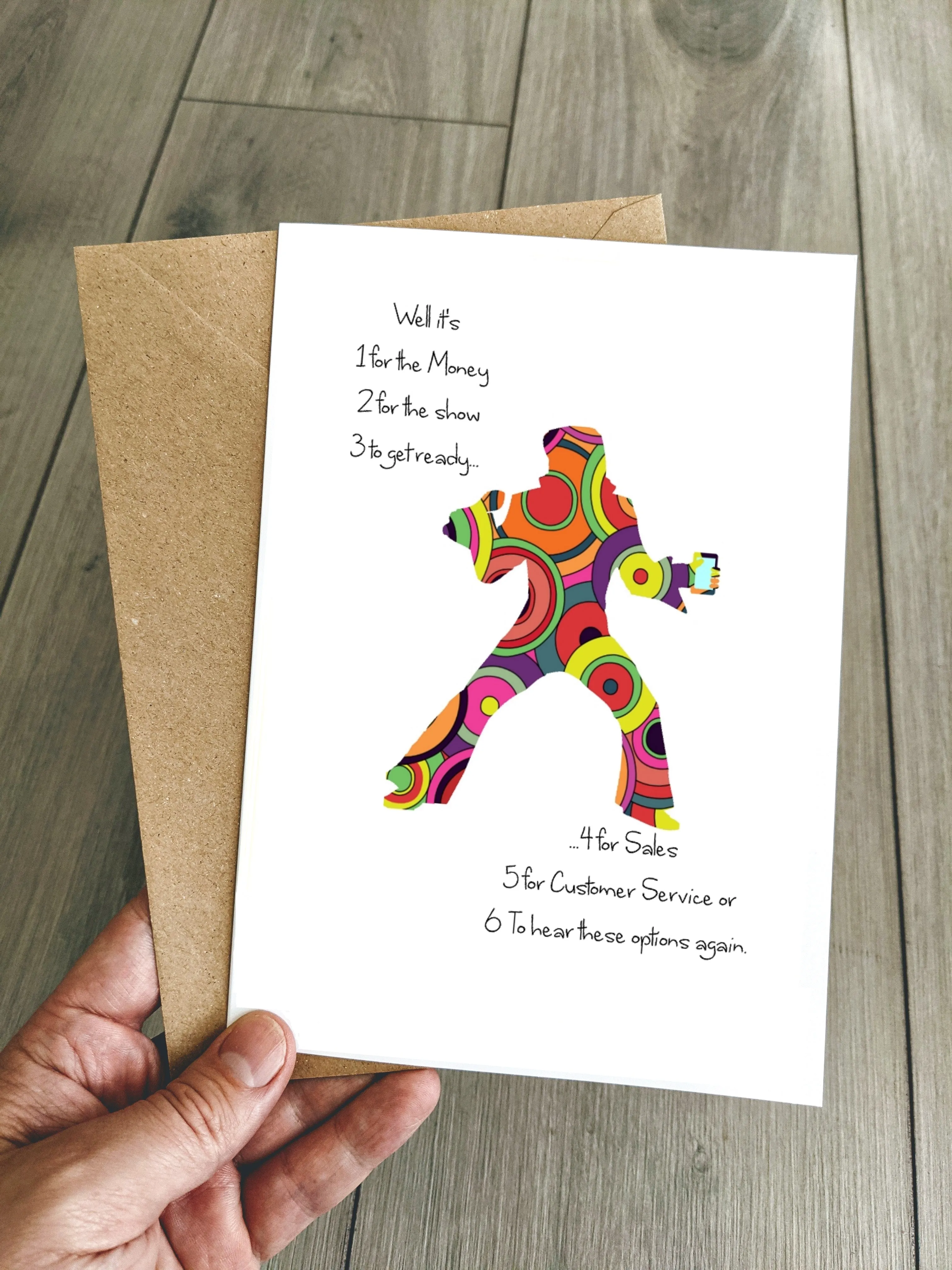 Elvis Presley Birthday Card - Funny Blue Suede Shoes Joke