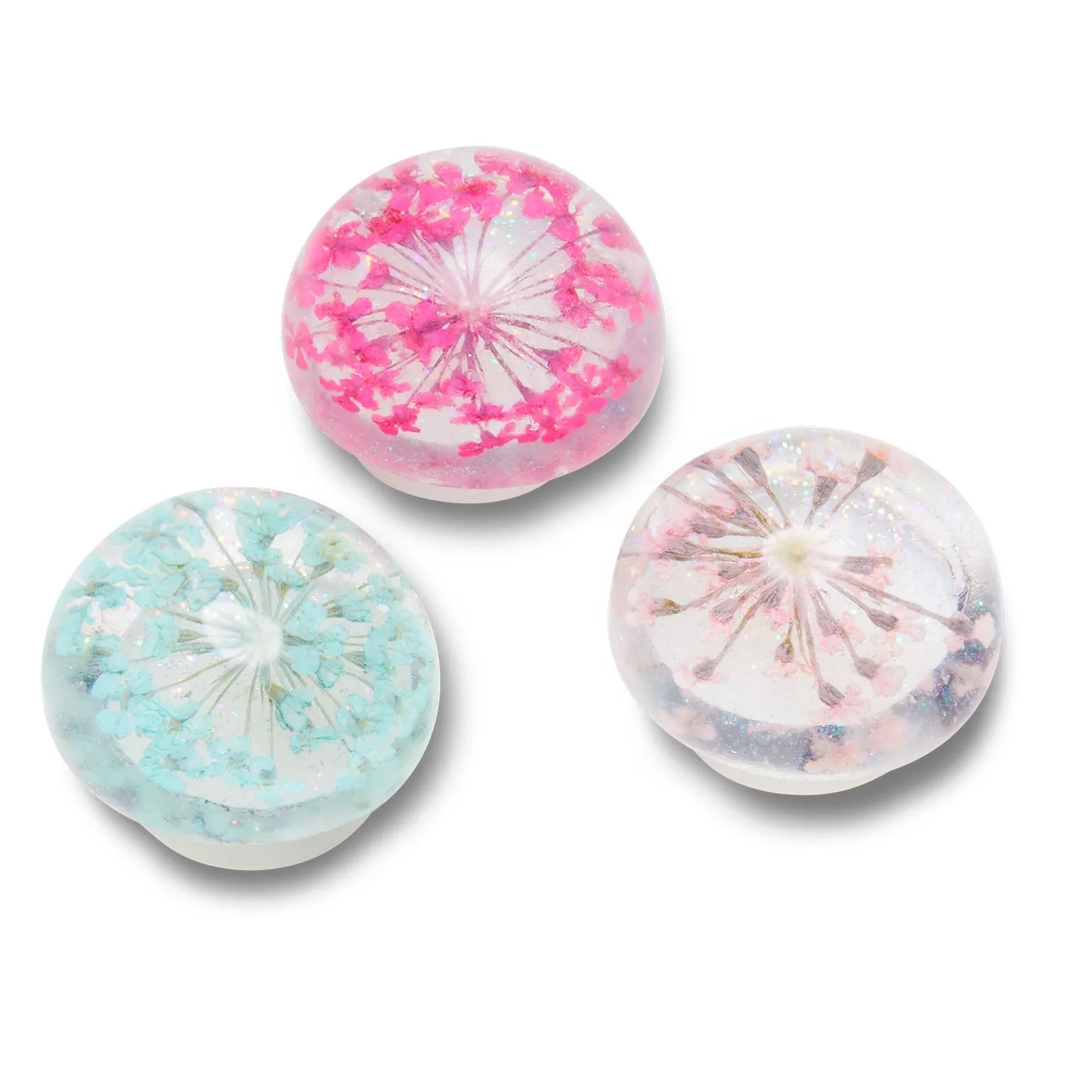 Encapsulated Flower 3 Jibbitz Pack