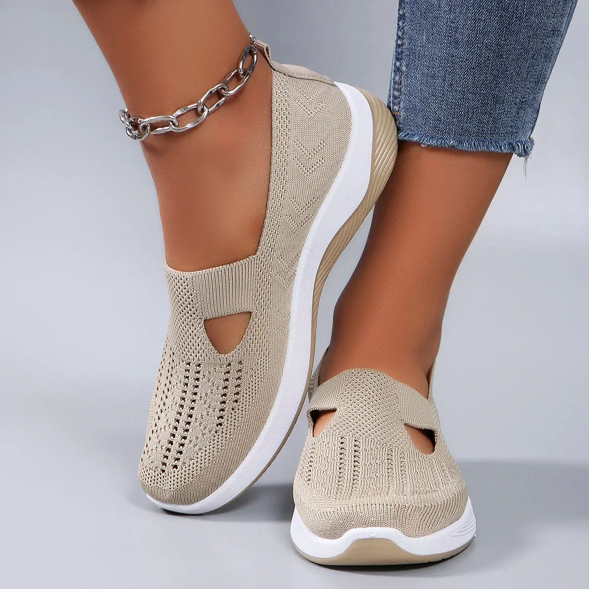 Fashionable Sports Shoes - Breathable, Lightweight, Non-Slip, Wear-Resistant Casual Sports Flat Shoes for Women, Spring New Collection