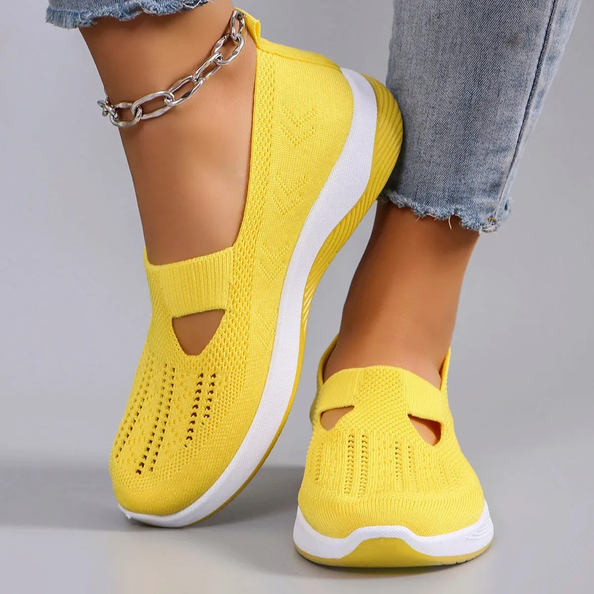 Fashionable Sports Shoes - Breathable, Lightweight, Non-Slip, Wear-Resistant Casual Sports Flat Shoes for Women, Spring New Collection