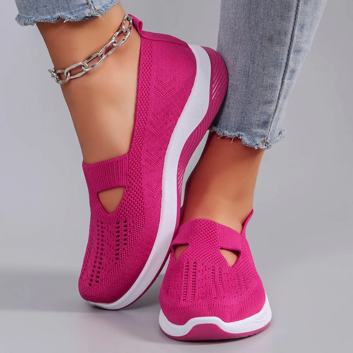 Fashionable Sports Shoes - Breathable, Lightweight, Non-Slip, Wear-Resistant Casual Sports Flat Shoes for Women, Spring New Collection