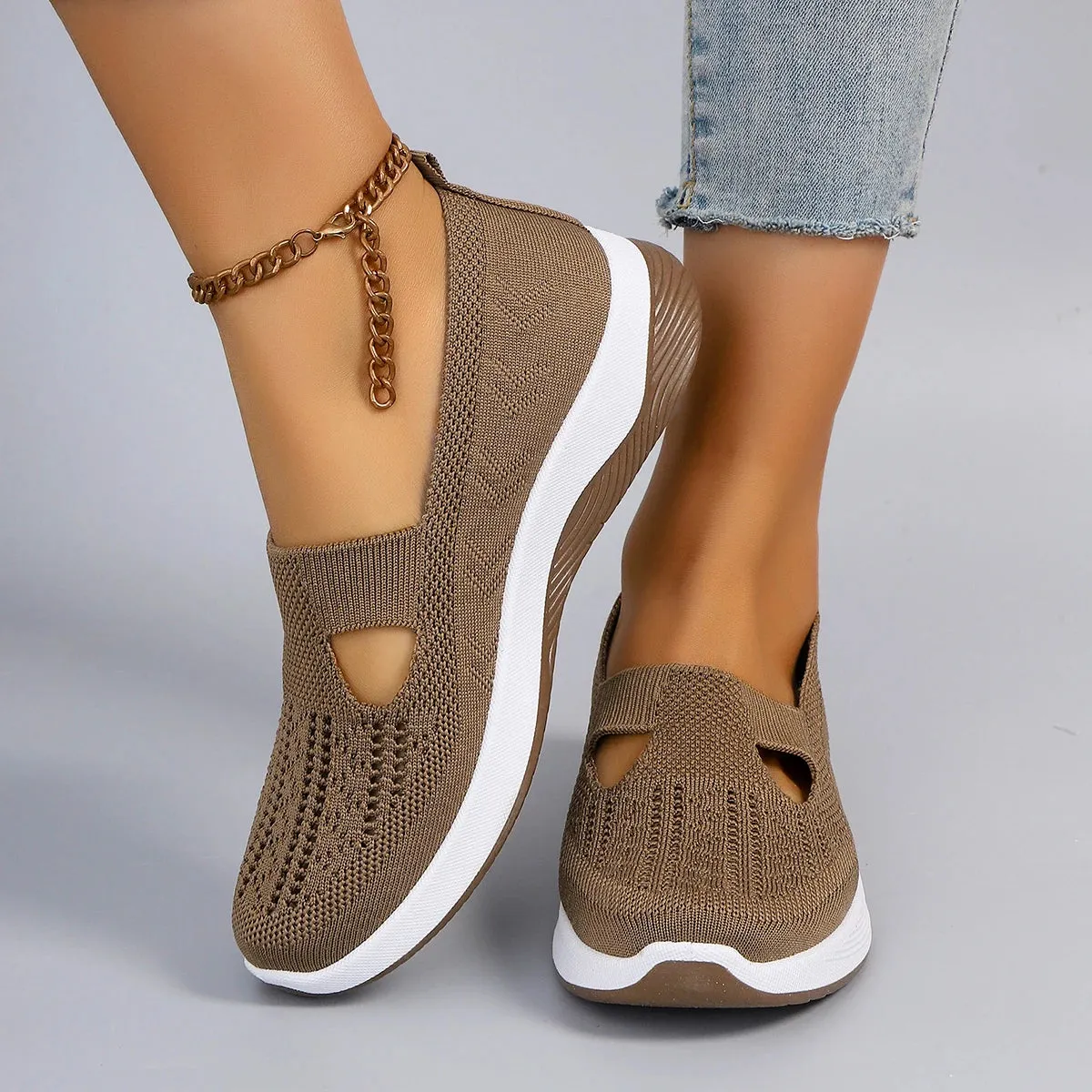 Fashionable Sports Shoes - Breathable, Lightweight, Non-Slip, Wear-Resistant Casual Sports Flat Shoes for Women, Spring New Collection