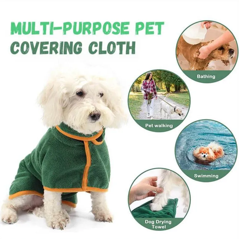Fast Drying dog bathrobe