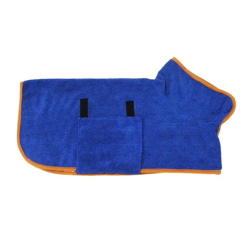 Fast Drying dog bathrobe