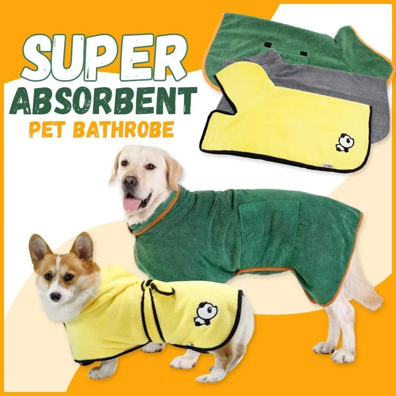 Fast Drying dog bathrobe