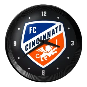 FC Cincinnati: Ribbed Frame Wall Clock