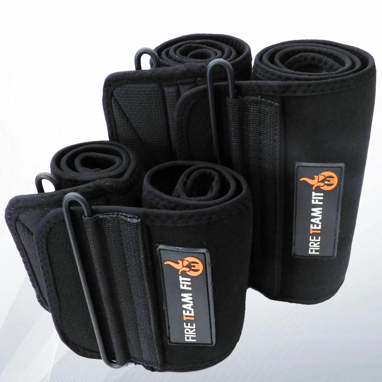 Fire Team Fit Arm & Thigh Trimmers for Men & Women – Adjustable Size, Tight Grip, Patented D-Ring Fastening System – Slimming Wraps to Lose Fat & Cellulite - Increase Heat & Sweat Production