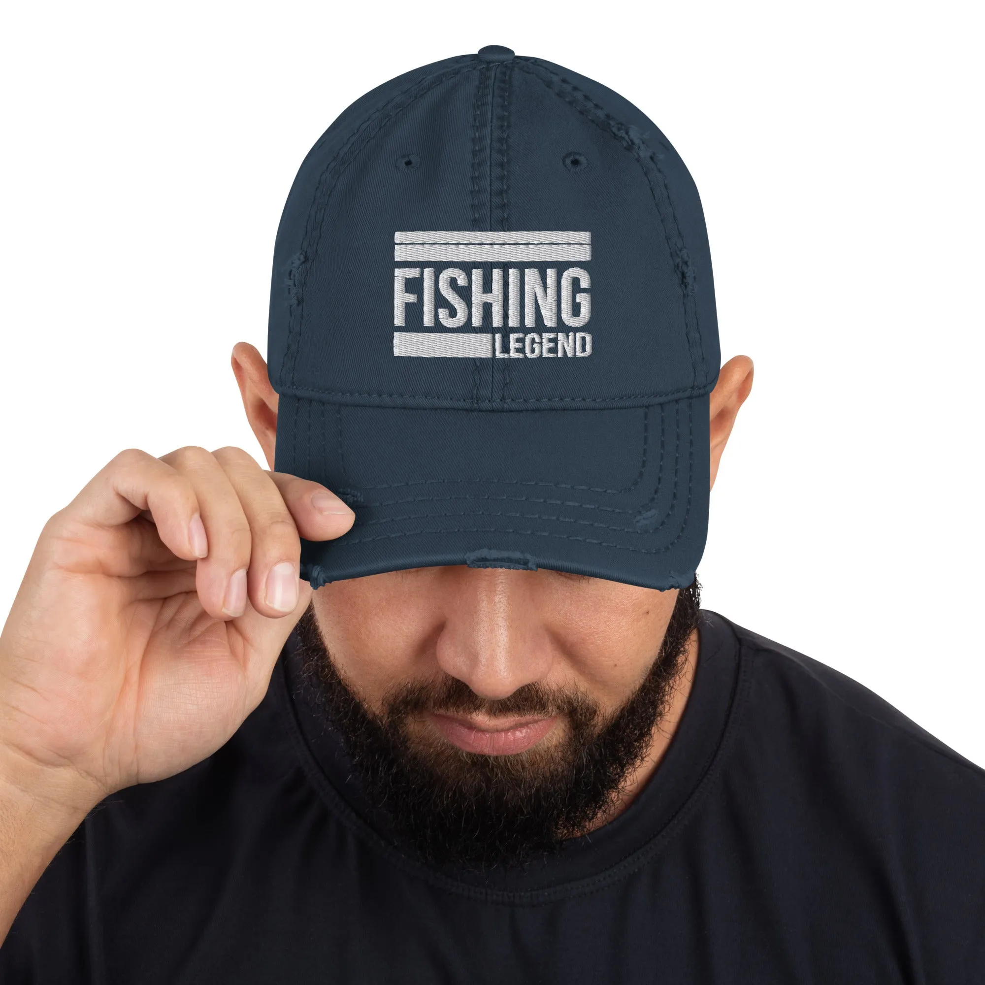 Fishing Legend Distressed Hat