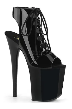 FLAMINGO-800-20 Platform Ankle Boot | Black Patent
