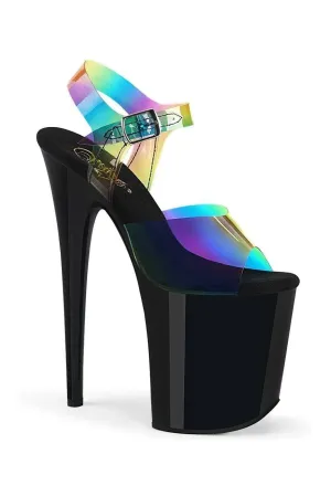FLAMINGO-808RB Exotic Sandal | Rainbow Vinyl