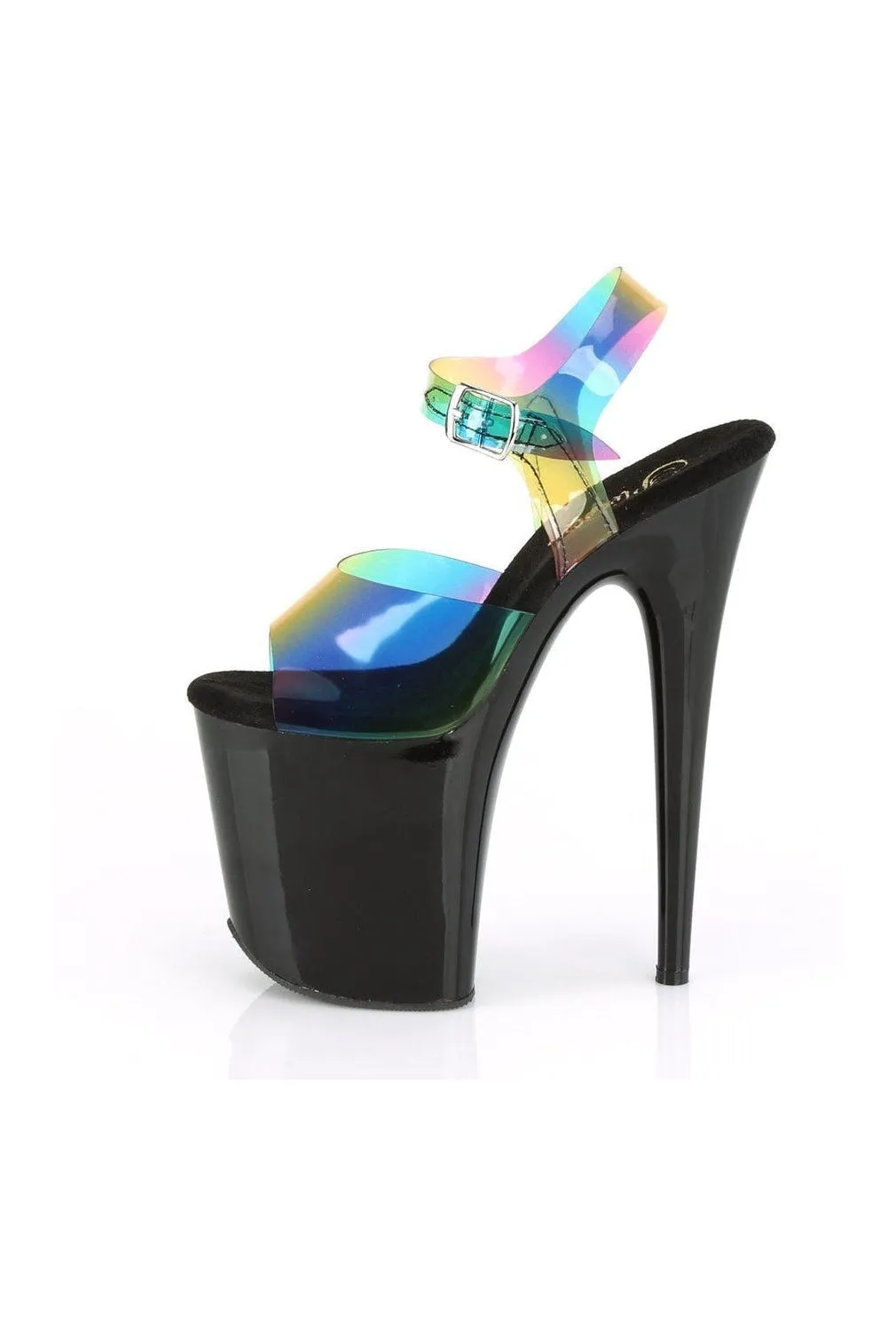 FLAMINGO-808RB Exotic Sandal | Rainbow Vinyl