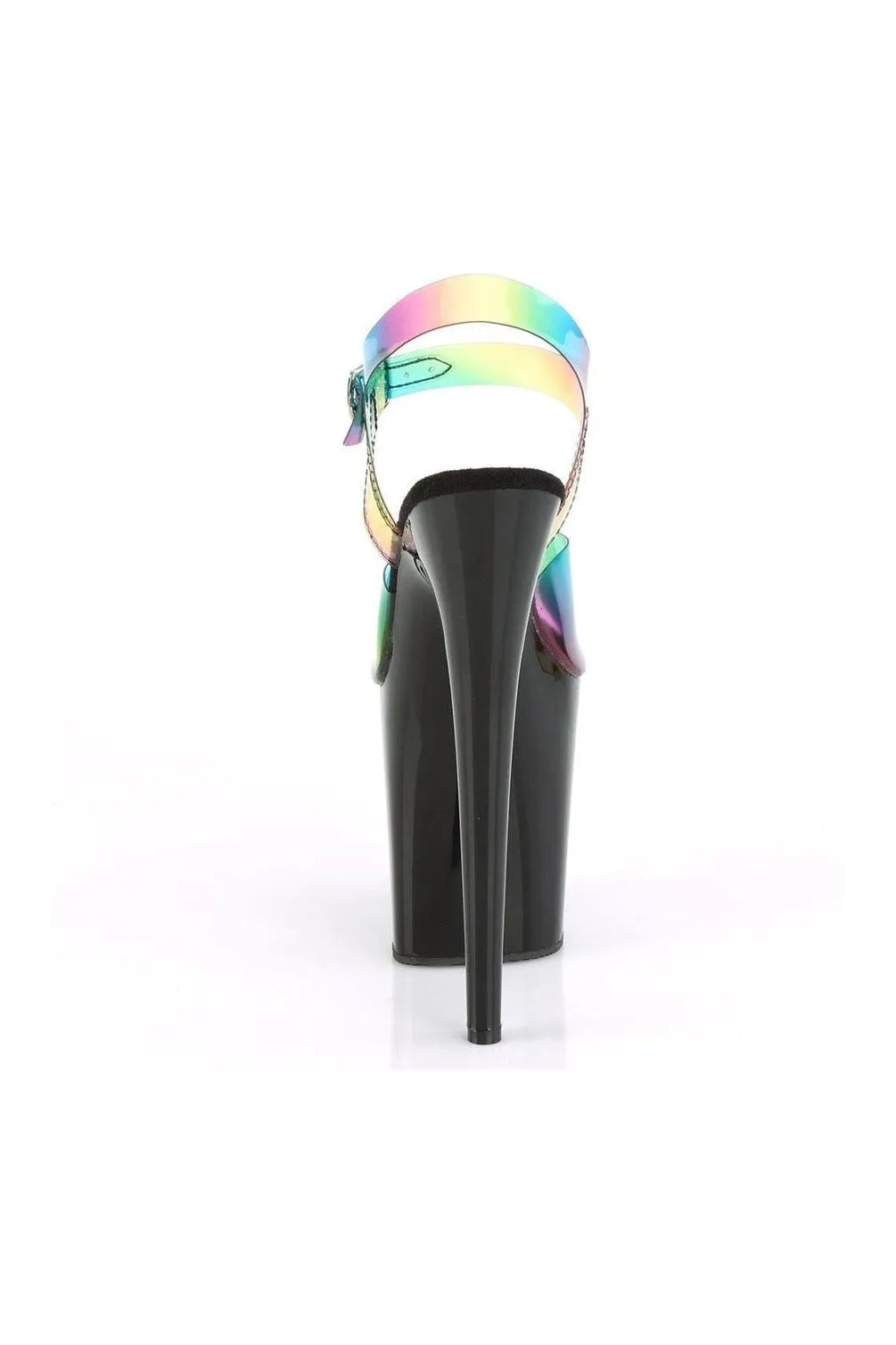 FLAMINGO-808RB Exotic Sandal | Rainbow Vinyl