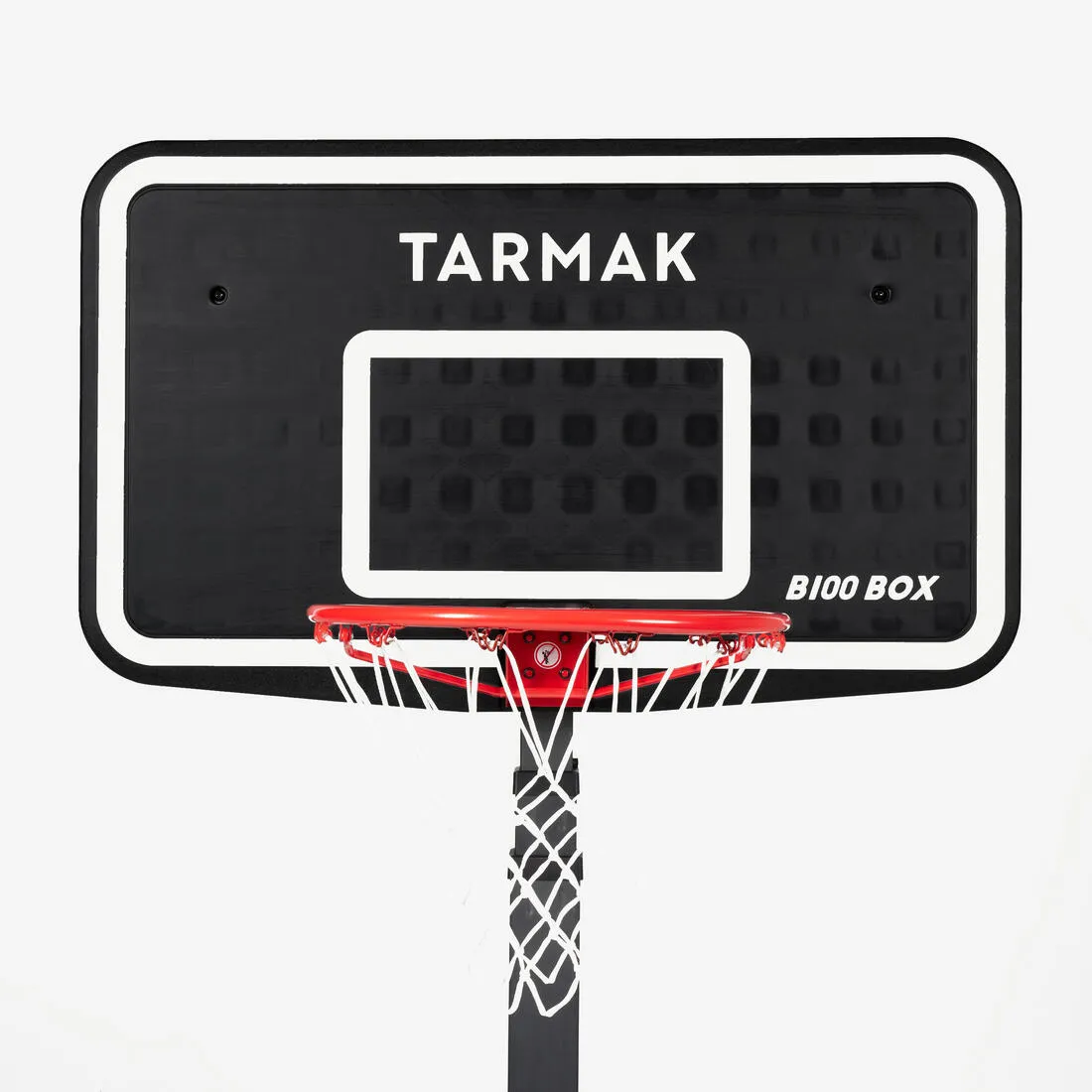 Folding Basketball Hoop - Adjustable Up To 3.05m In Black/White