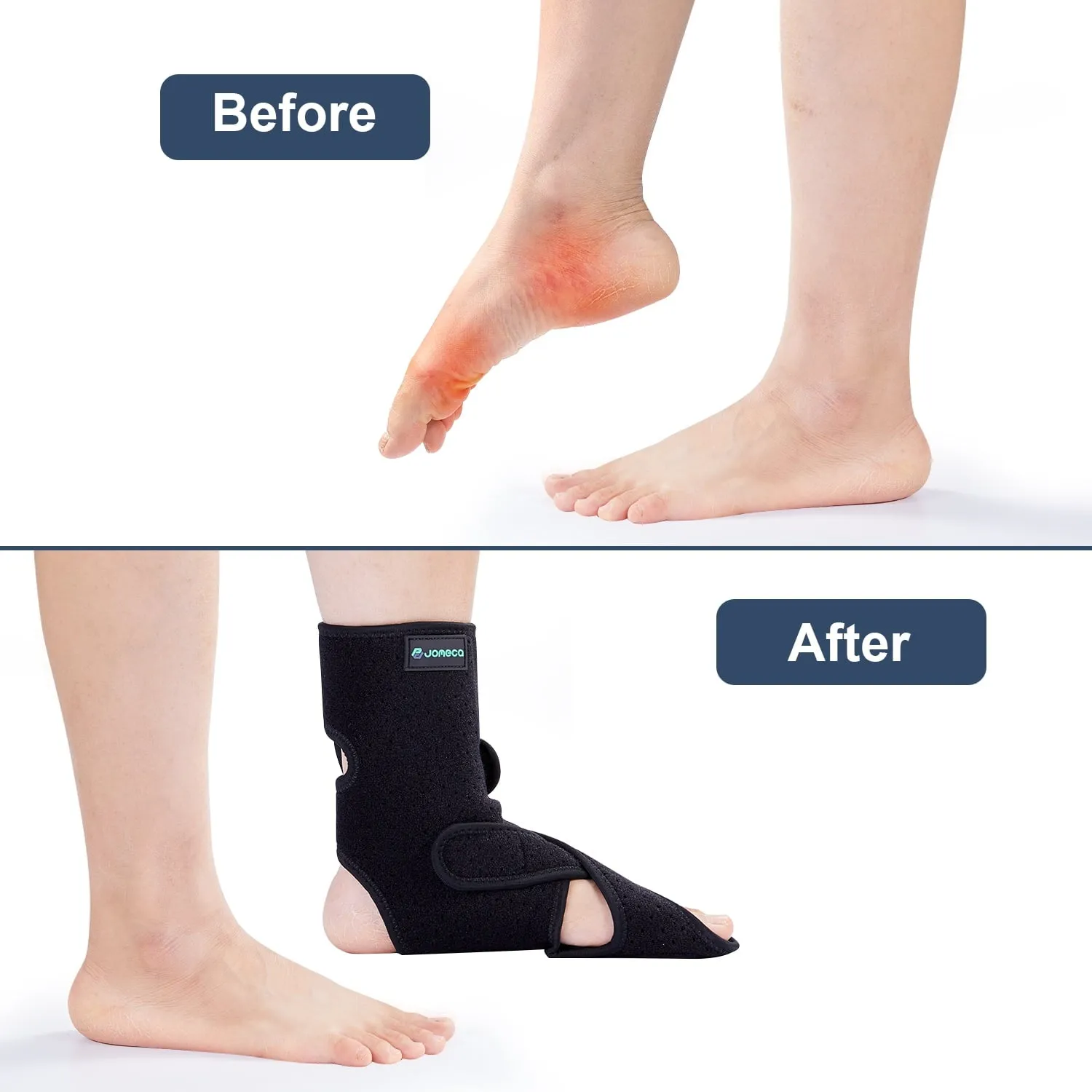 Foot Brace with Arch Suppor, Adjustable AFO Foot