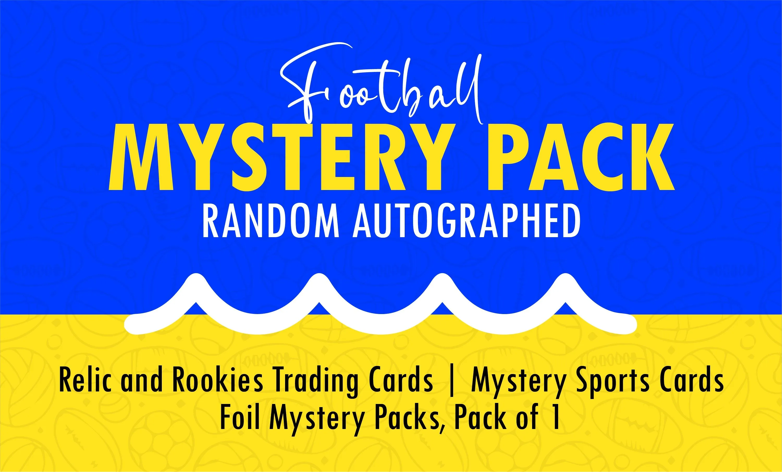 Football Mystery Pack (Random Autographed, Relic & Rookie Trading Cards)