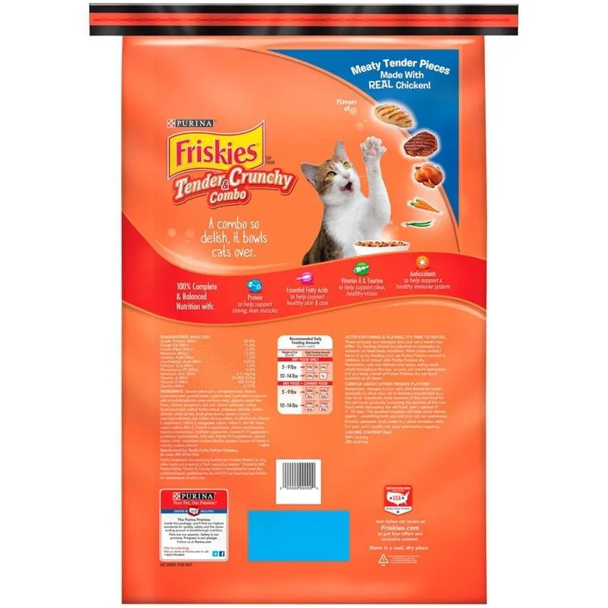 Friskies Tender and Crunchy Combo Dry Cat Food