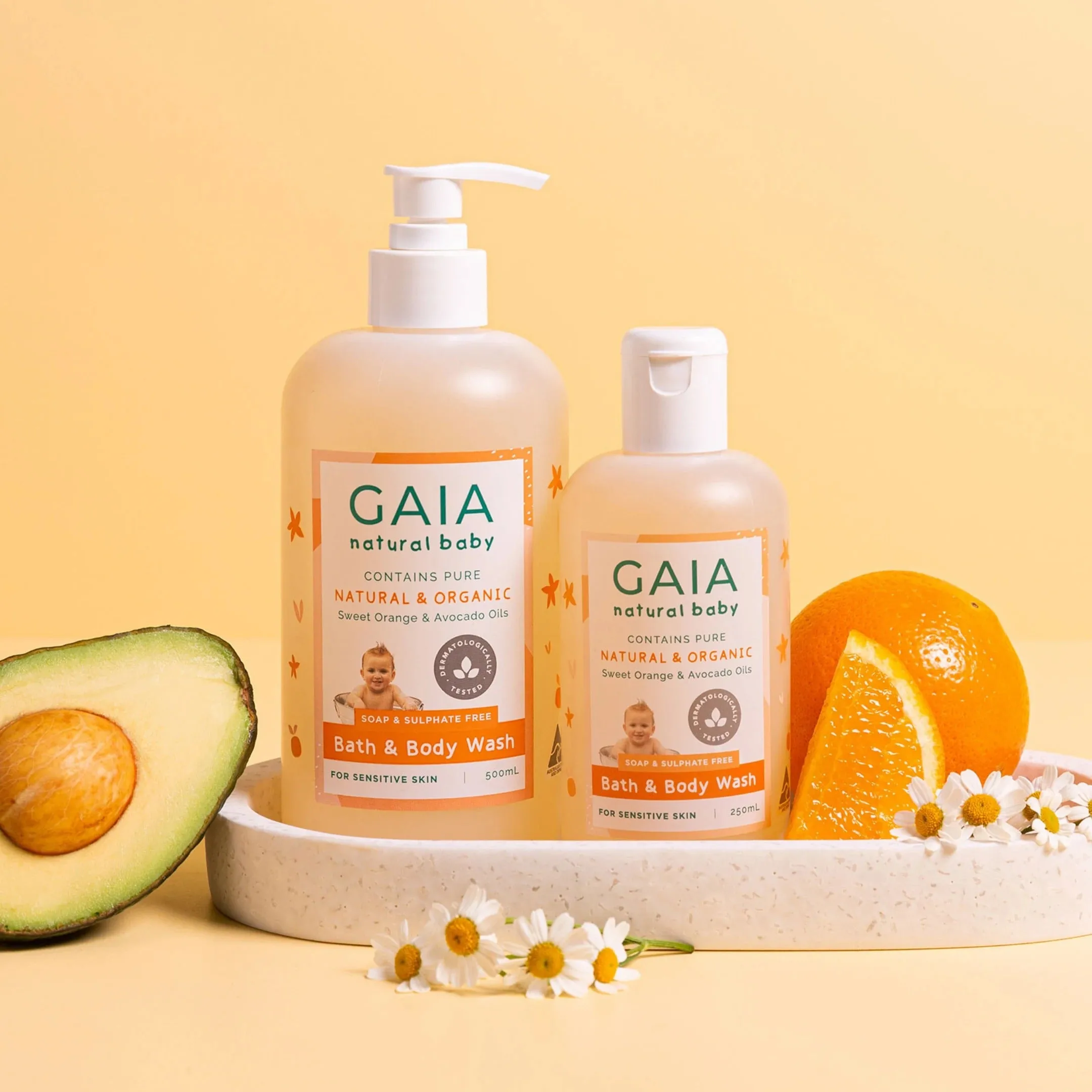 GAIA Bath & Body Wash 500ml   Pump Exp: 12/26