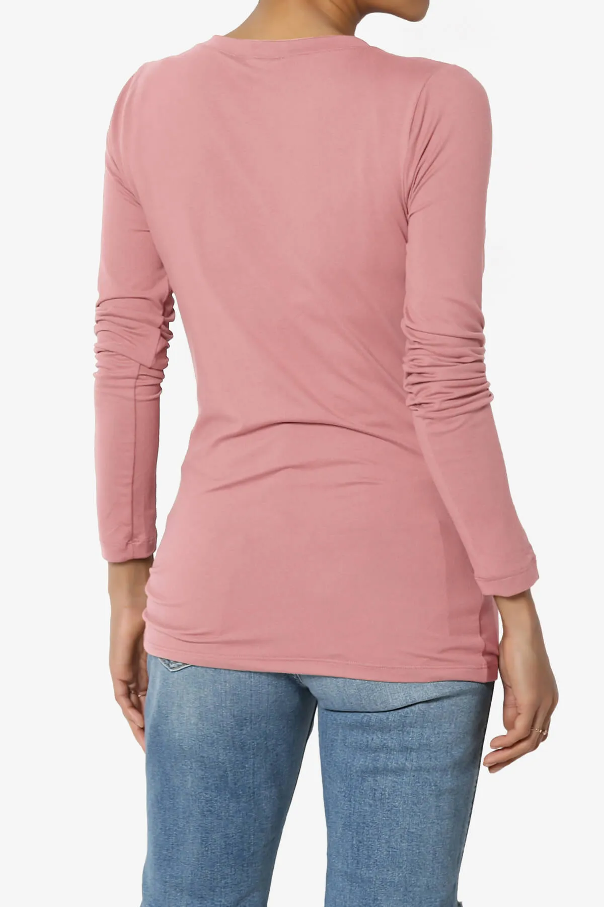 Gaia Microfiber V-Neck Long Sleeve T-Shirt