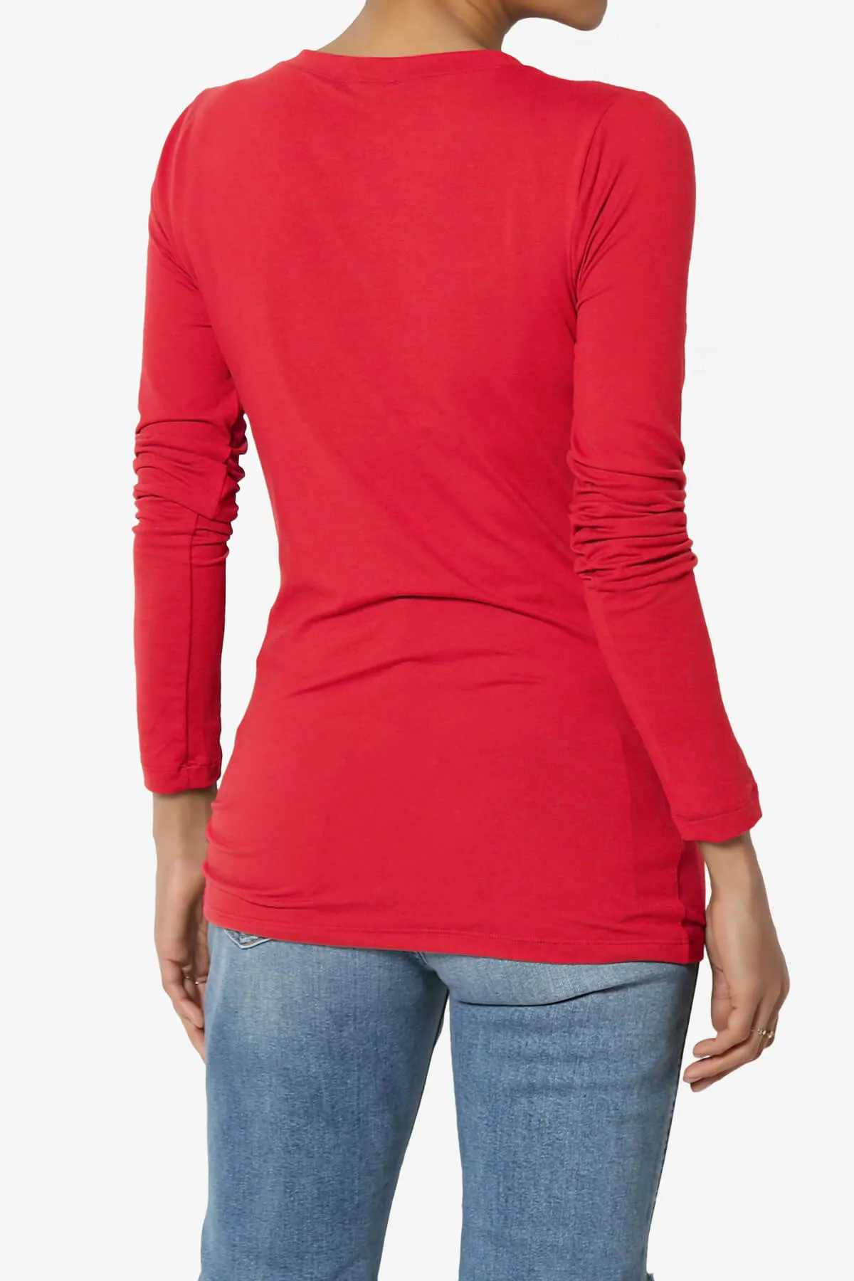 Gaia Microfiber V-Neck Long Sleeve T-Shirt