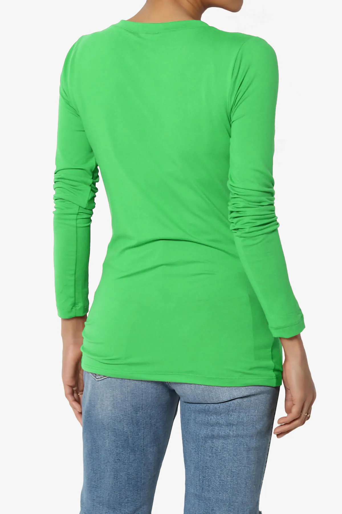 Gaia Microfiber V-Neck Long Sleeve T-Shirt
