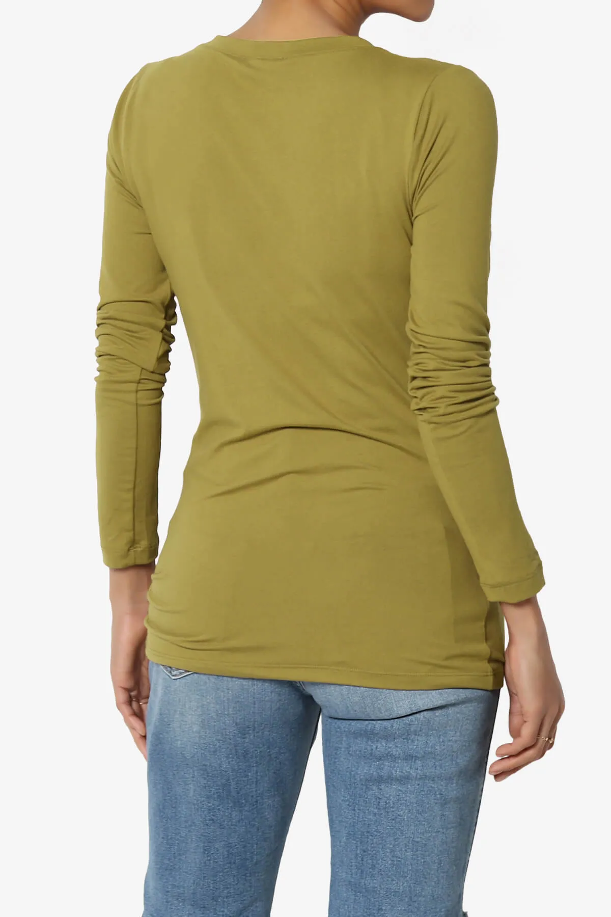 Gaia Microfiber V-Neck Long Sleeve T-Shirt