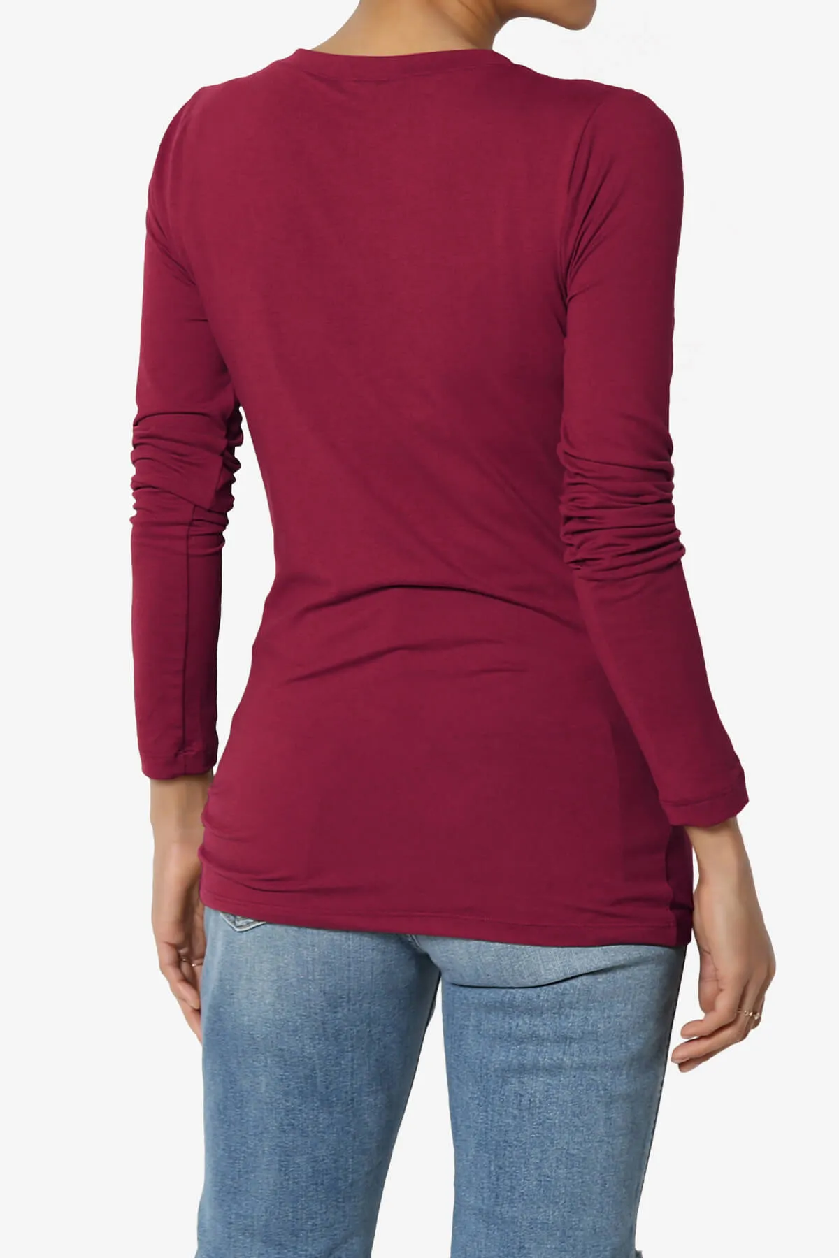 Gaia Microfiber V-Neck Long Sleeve T-Shirt