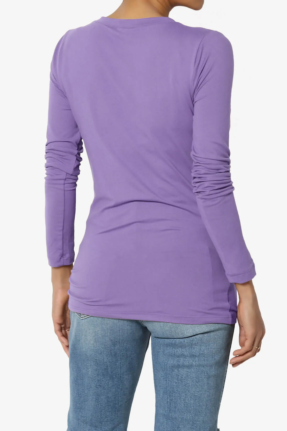 Gaia Microfiber V-Neck Long Sleeve T-Shirt