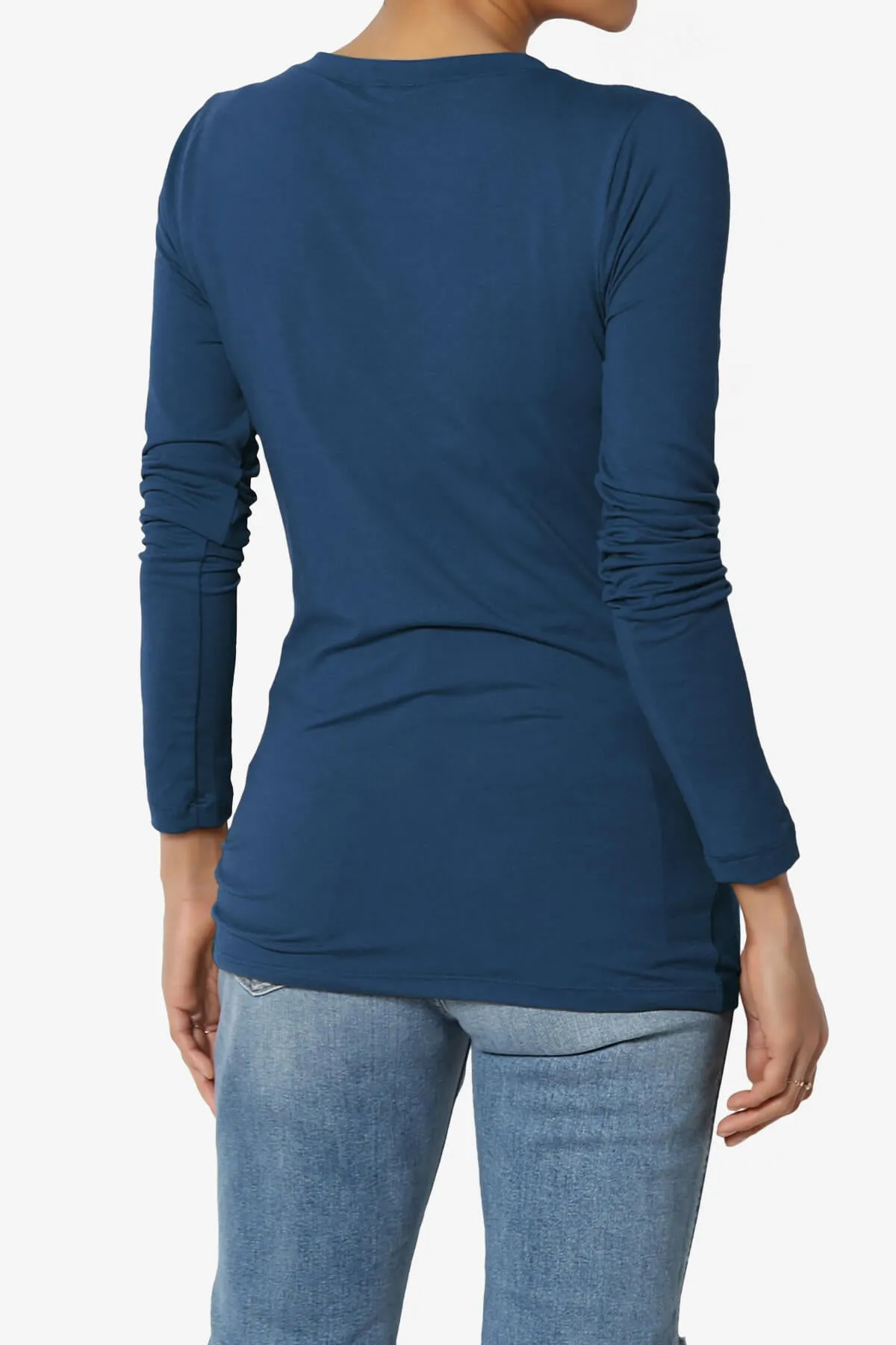 Gaia Microfiber V-Neck Long Sleeve T-Shirt