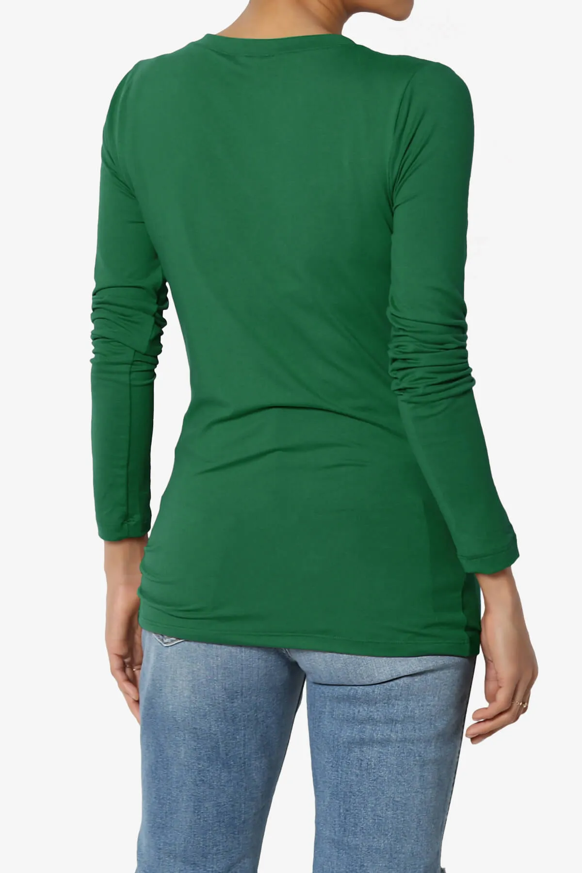 Gaia Microfiber V-Neck Long Sleeve T-Shirt