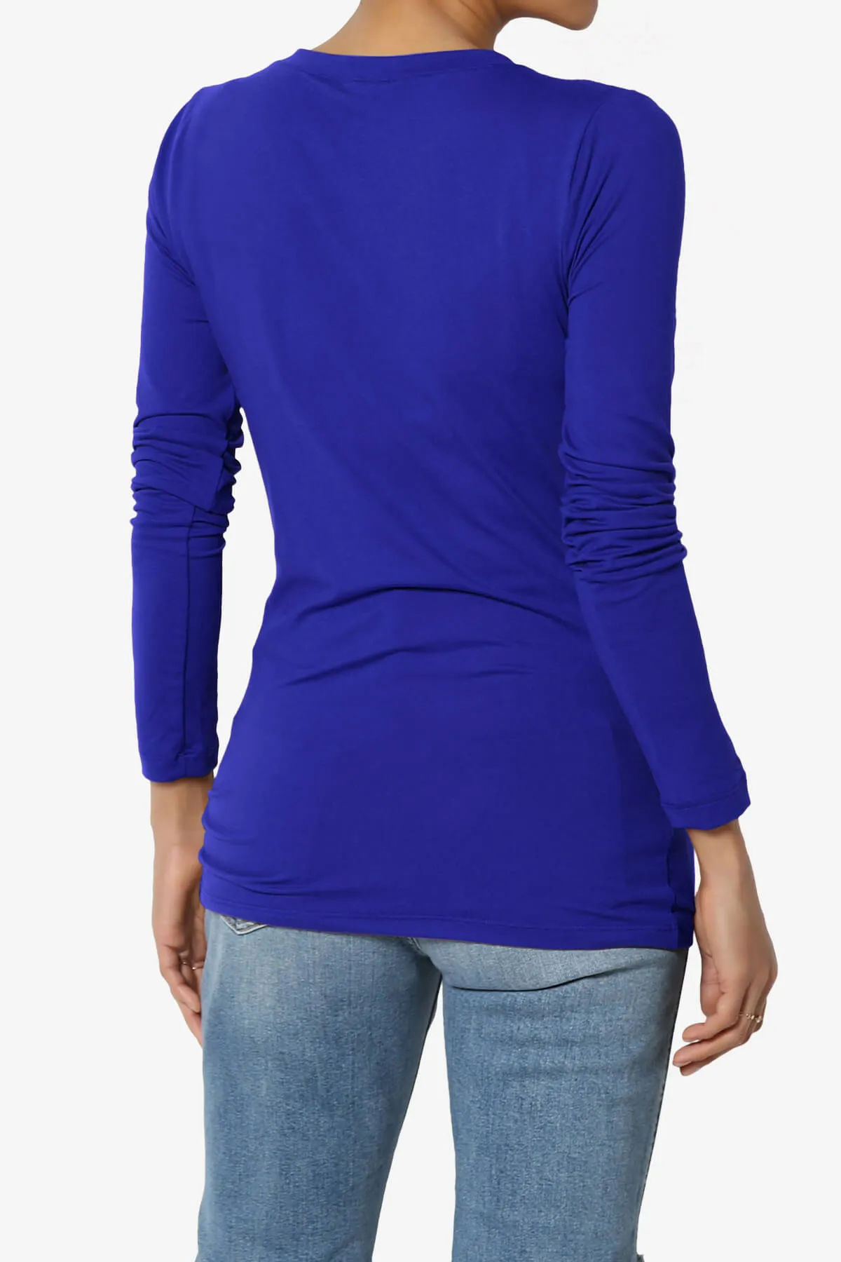 Gaia Microfiber V-Neck Long Sleeve T-Shirt