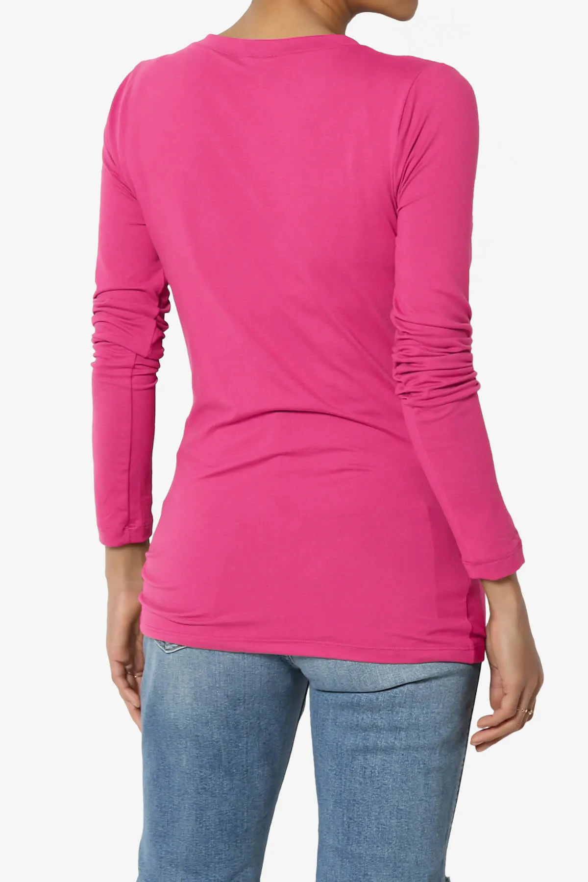 Gaia Microfiber V-Neck Long Sleeve T-Shirt