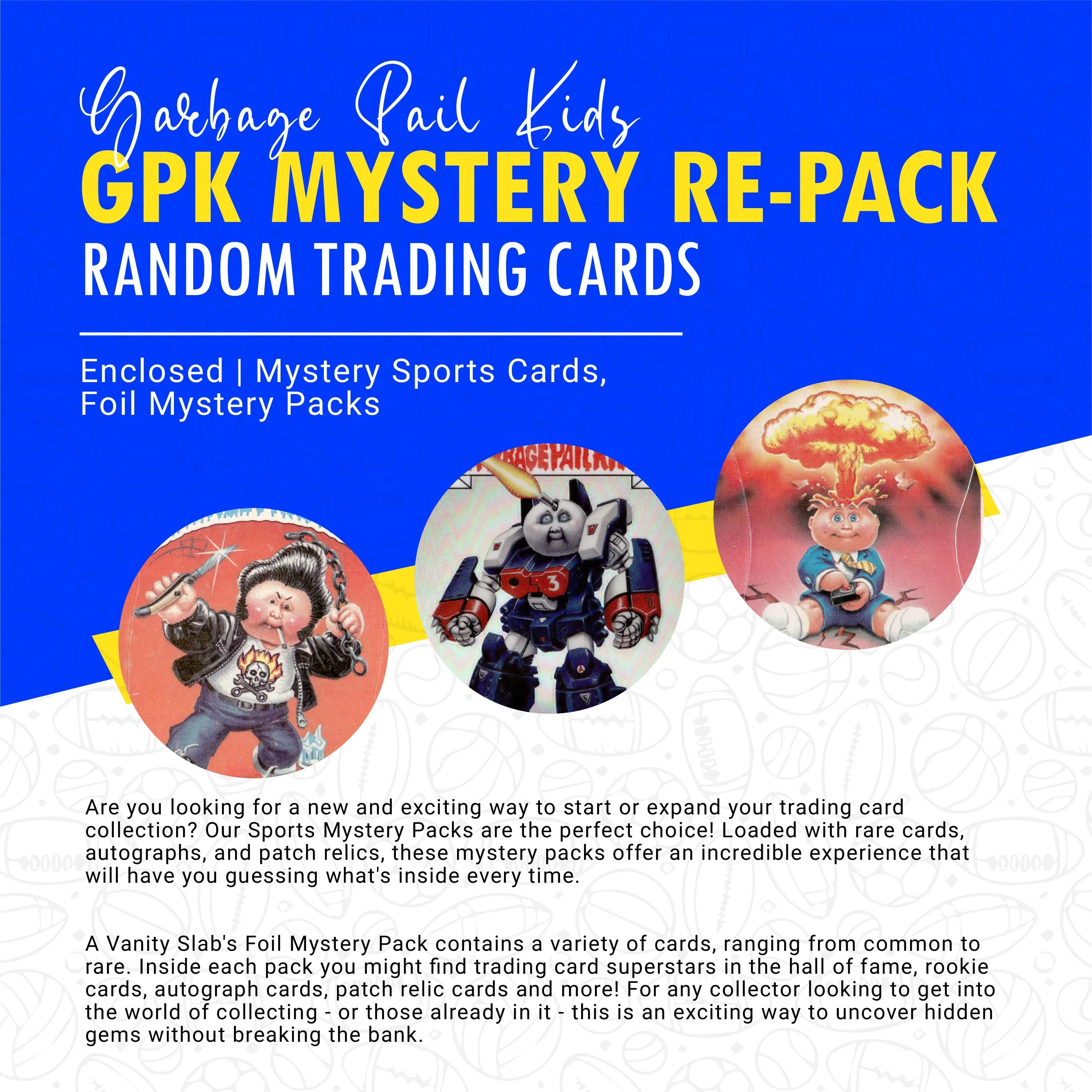 Garbage Pail Kids GPK Mystery Re-Pack (Random Trading Cards Enclosed)