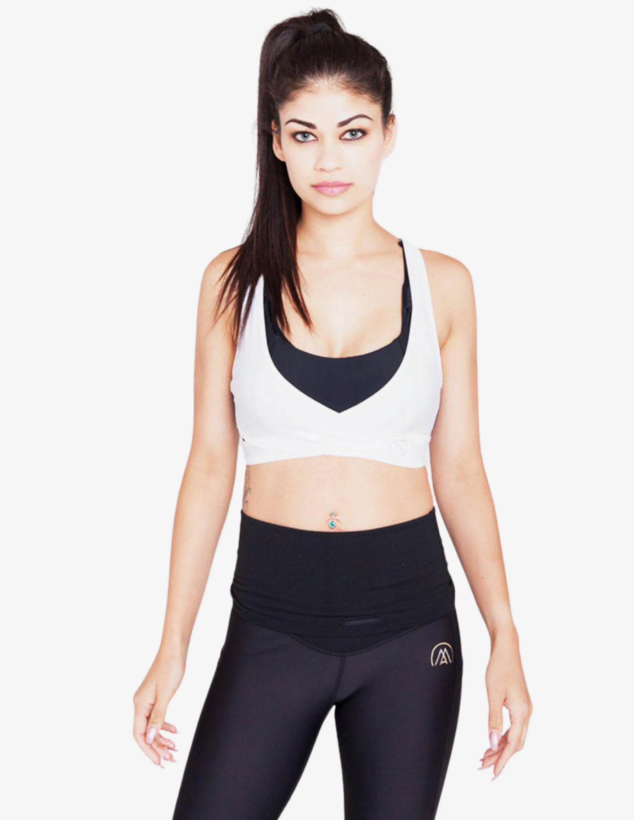 Geometric Swim/Run Nursing Sports Crop