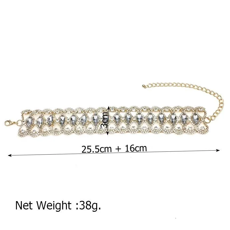 Gold Plated Diamond Studded Choker