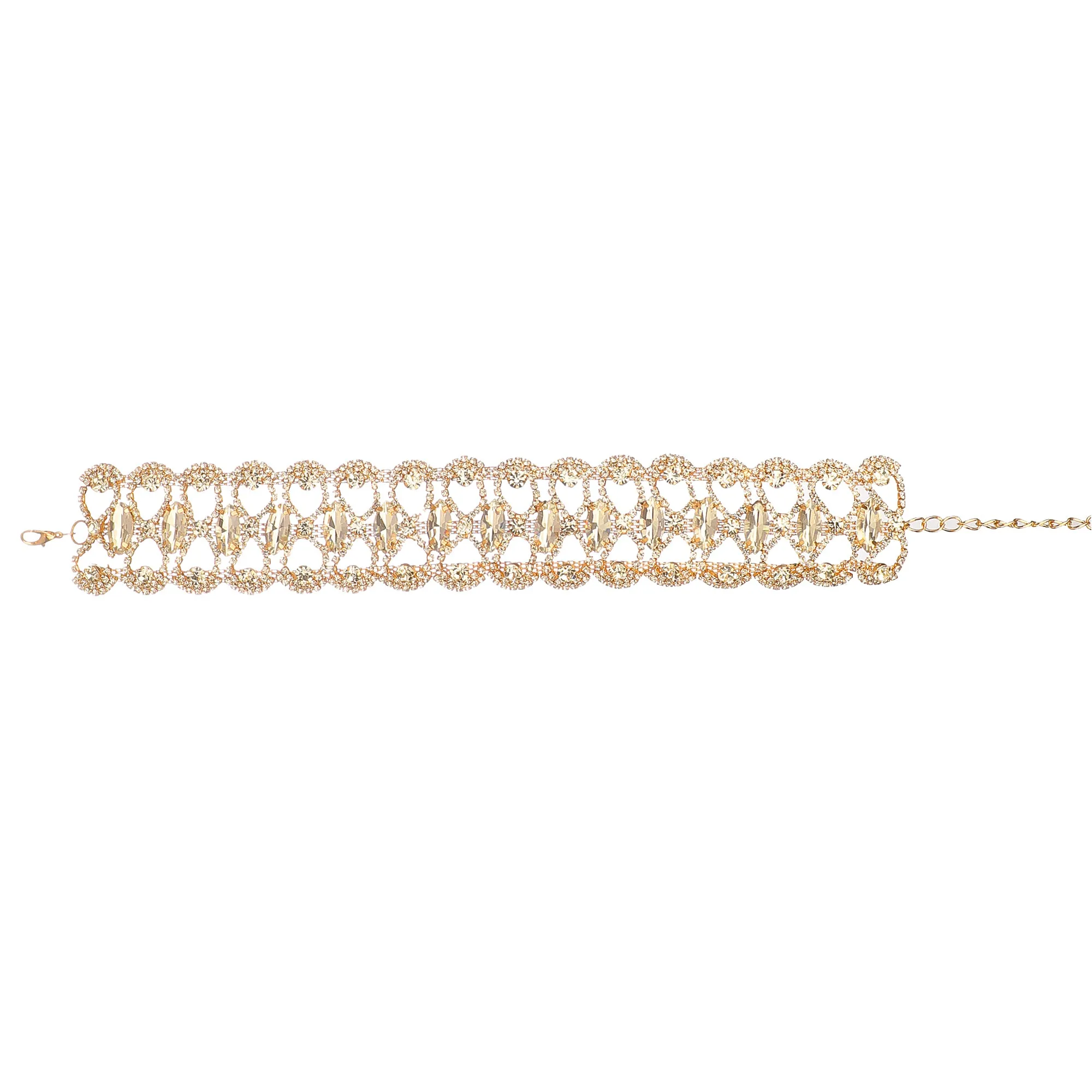 Gold Plated Diamond Studded Choker