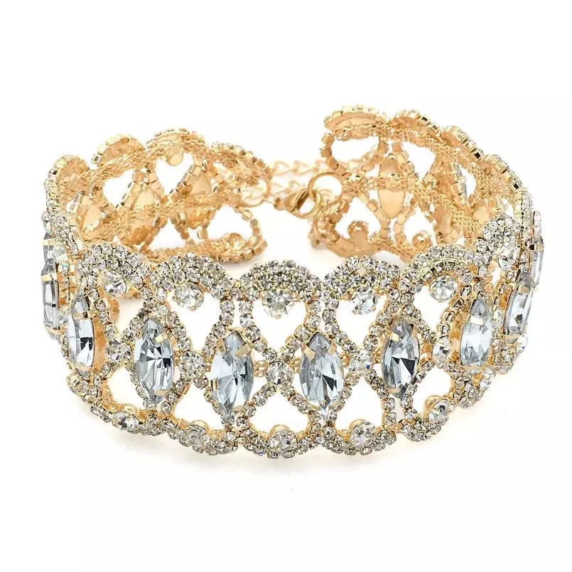 Gold Plated Diamond Studded Choker