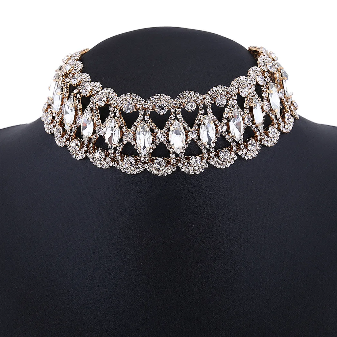 Gold Plated Diamond Studded Choker