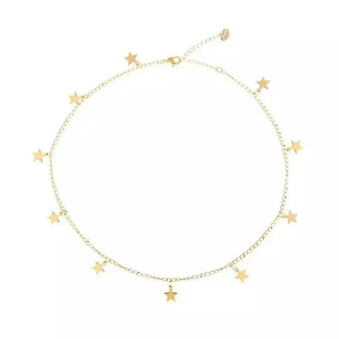 Gold Plated Stars Necklace