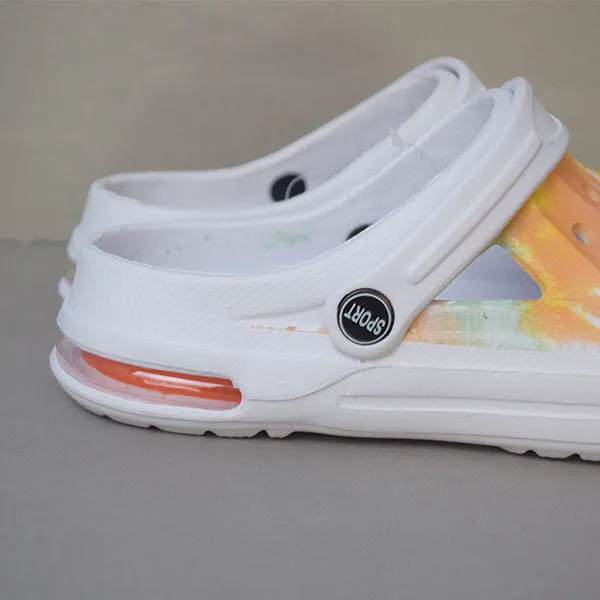 High Quality Summer Sandals Classic Outdoor Non-slip Slippers. (White Color) Size (41)
