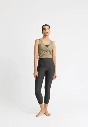 High Waist Tight Bea - almost black