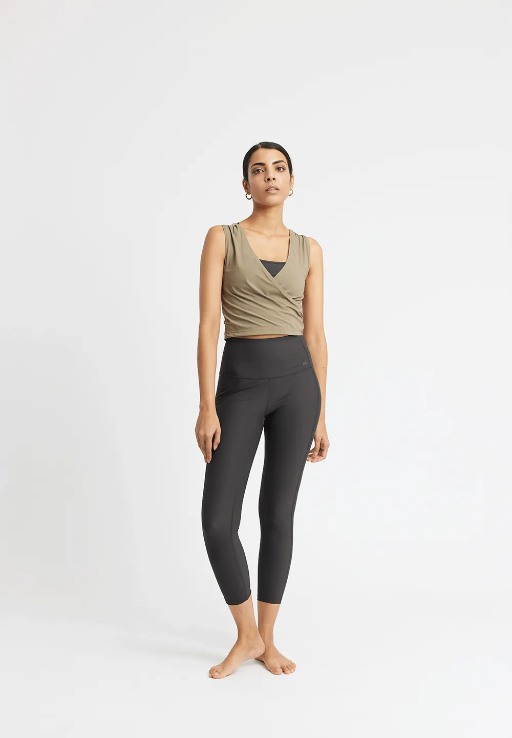 High Waist Tight Bea - almost black