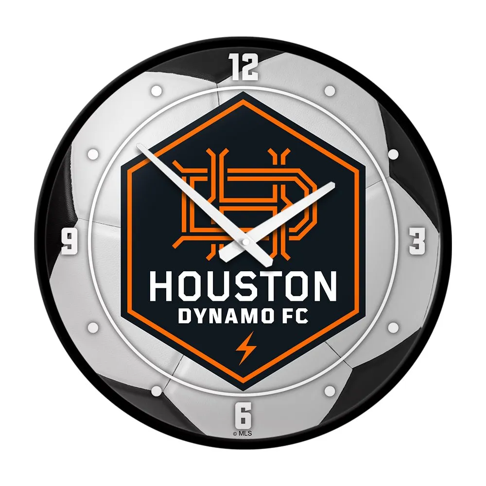 Houston Dynamo: Soccer Ball - Modern Disc Wall Clock