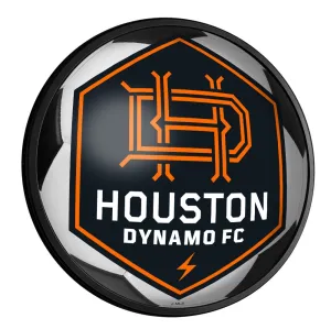 Houston Dynamo: Soccer - Round Slimline Lighted Wall Sign