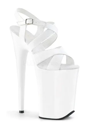 INFINITY-997 Platform Sandals | White Patent