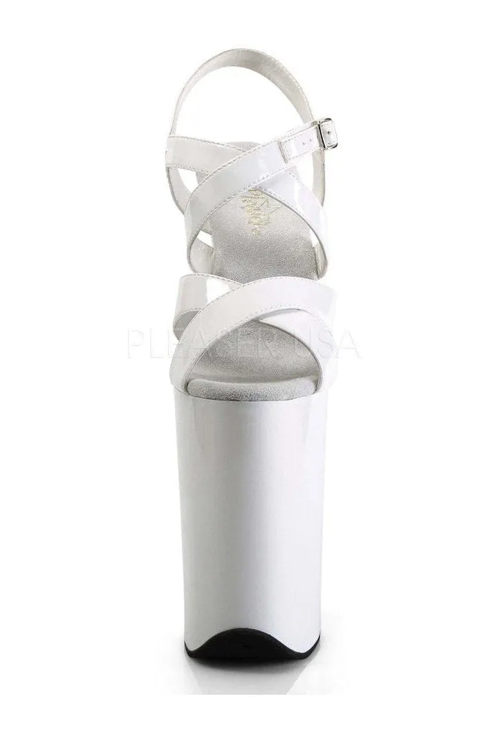INFINITY-997 Platform Sandals | White Patent