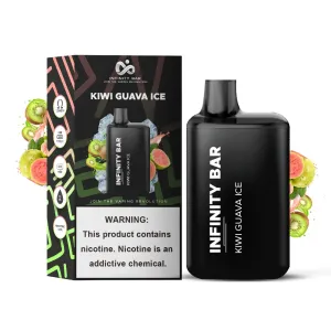 INFINITY DISPOSABLE VAPE KIWI GUAVA ICE  5000 PUFF 3.5 %