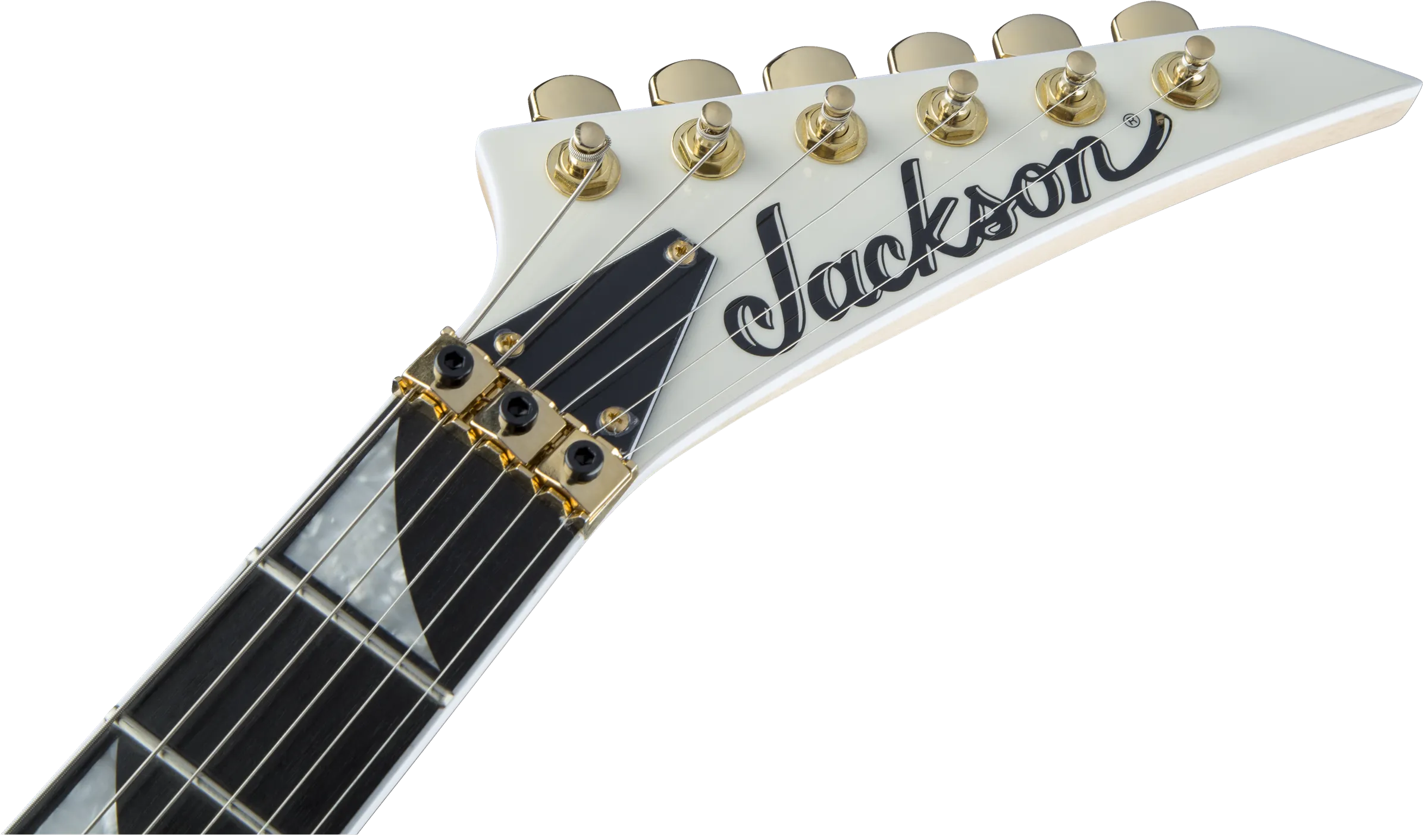 Jackson Pro Series Rhoads RR3, Ebony Fingerboard, Ivory with Black Pinstripes