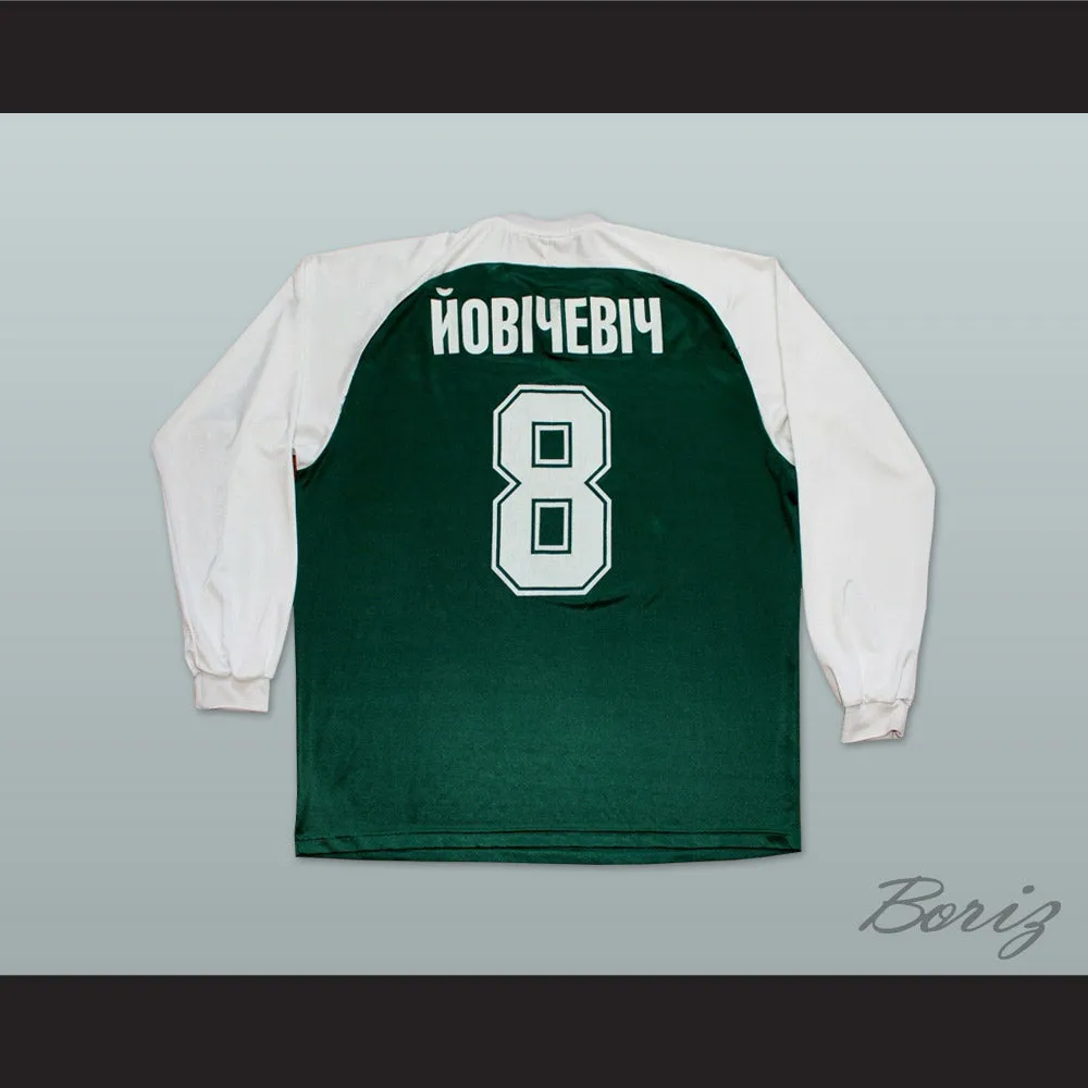 Jovicevic 8 FC Karpaty Lviv Ukraine Green Long Sleeve Soccer Jersey