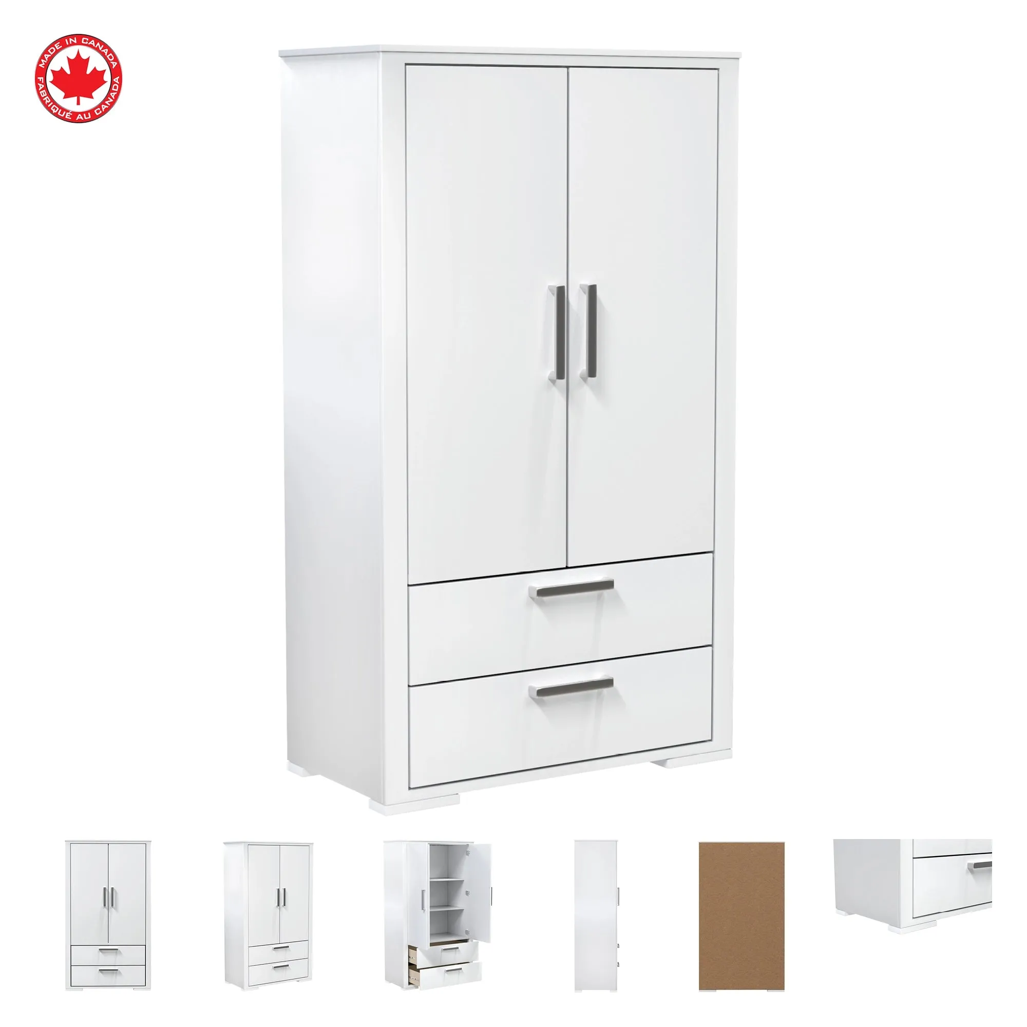Karlstad cabinet wood finish - White