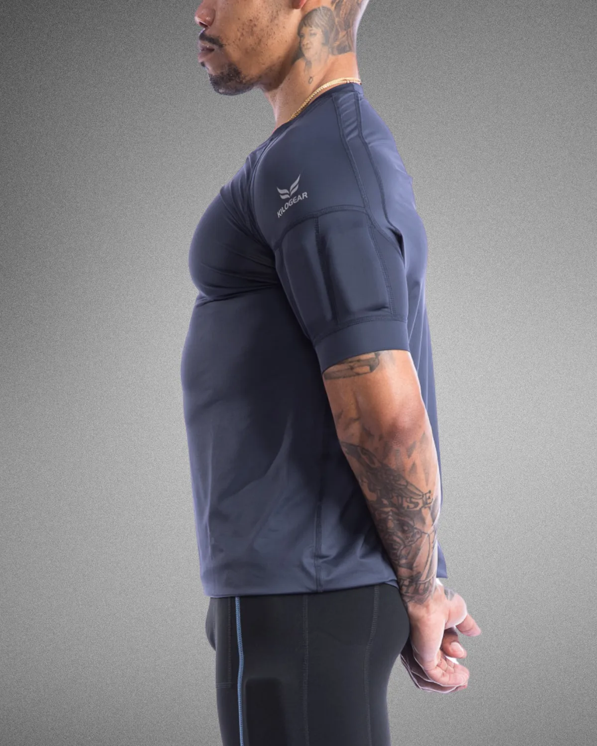 KILOGEAR Men's MICRO Weighted Performance Short Sleeve